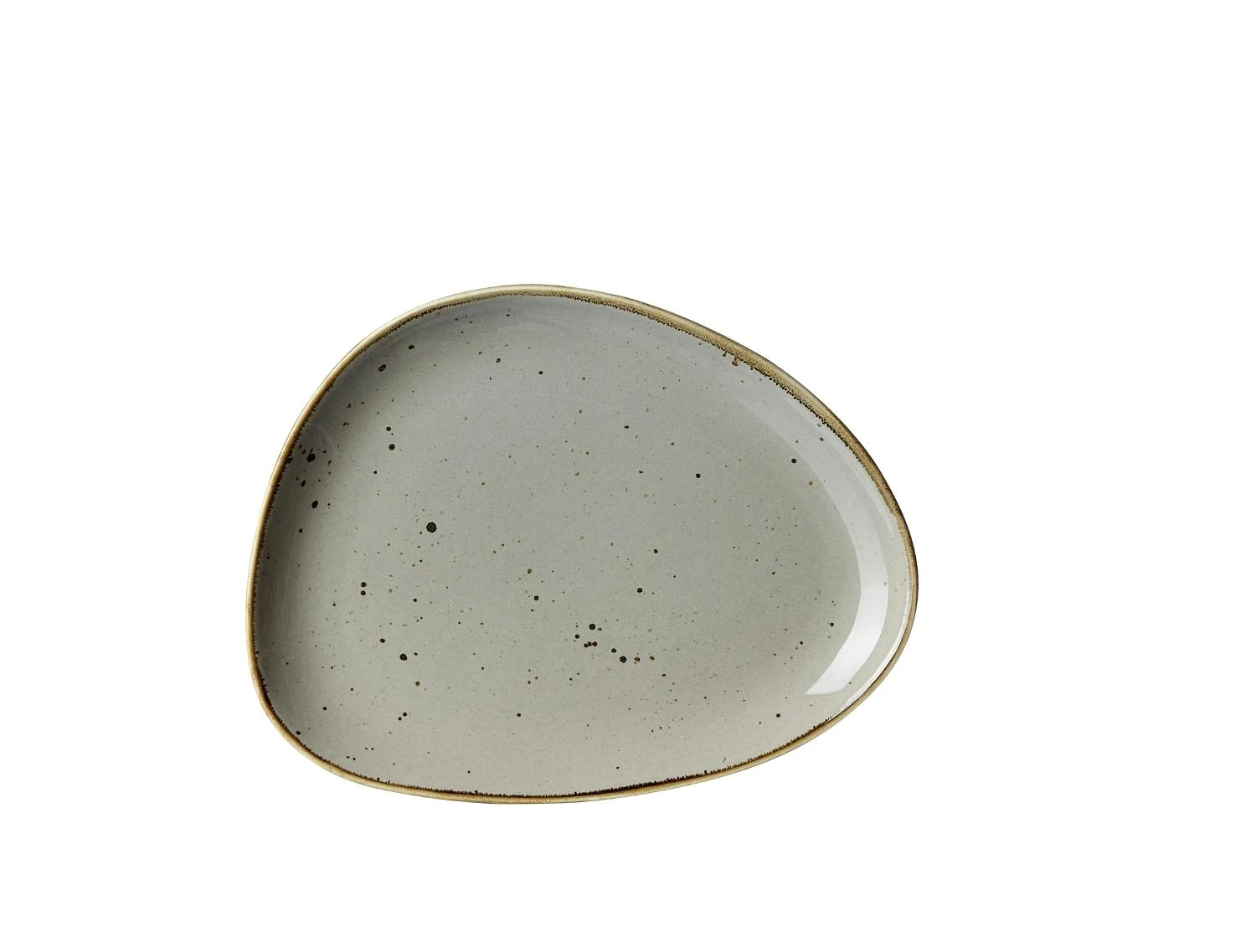 Speiseteller Teller Taste Porzellan Marron 25,5 X 19,5 X 2 Cm - Image 5