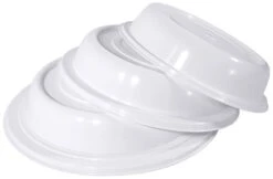 Contacto Tellerglocke, Weiß 23 Cm