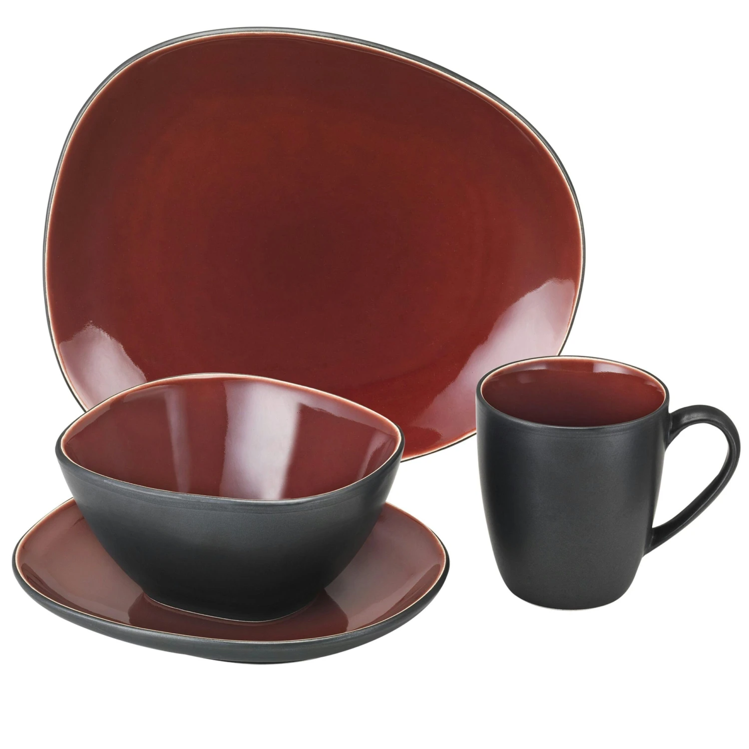 Tarrington House Kombiservice, Steingut, Minzgrün, 16tlg. - Image 4