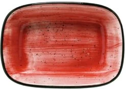 12 X Aura Passion Gourmet Rechteckplatte Tief 17 X 11,5cm * - Bonna Premium Porcelain