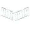 12er Set Weithalsflasche Karaffe 250 Ml + To 53 Deckel Silber